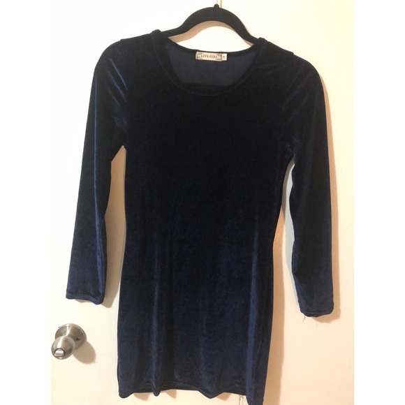 Crushed Velvet Dress. - Picture 1 of 3